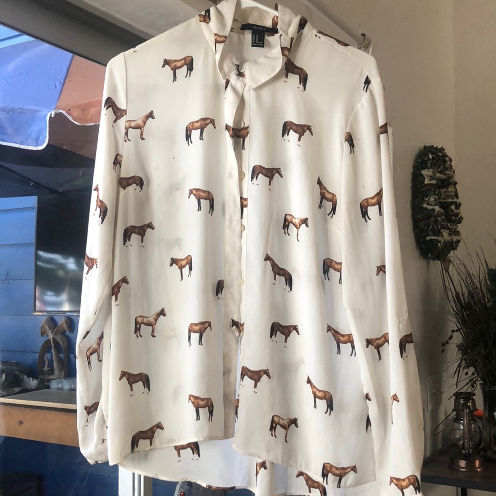 Forever 21 women’s M horse shirt